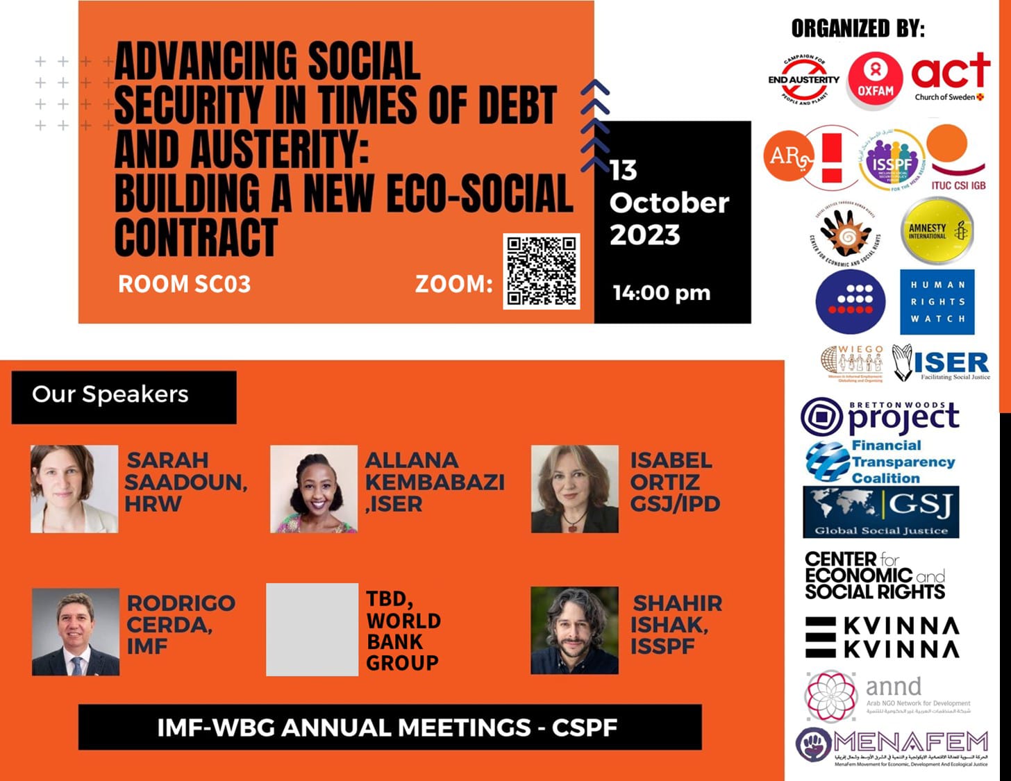 CSPF ADVANCING SOCIAL SECURITY IN TIMES OF DEBT AND AUSTERITY: BUILDING A NEW ECO-SOCIAL CONTRACT